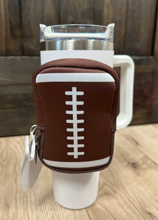 Football Pouch for Tumbler Cup