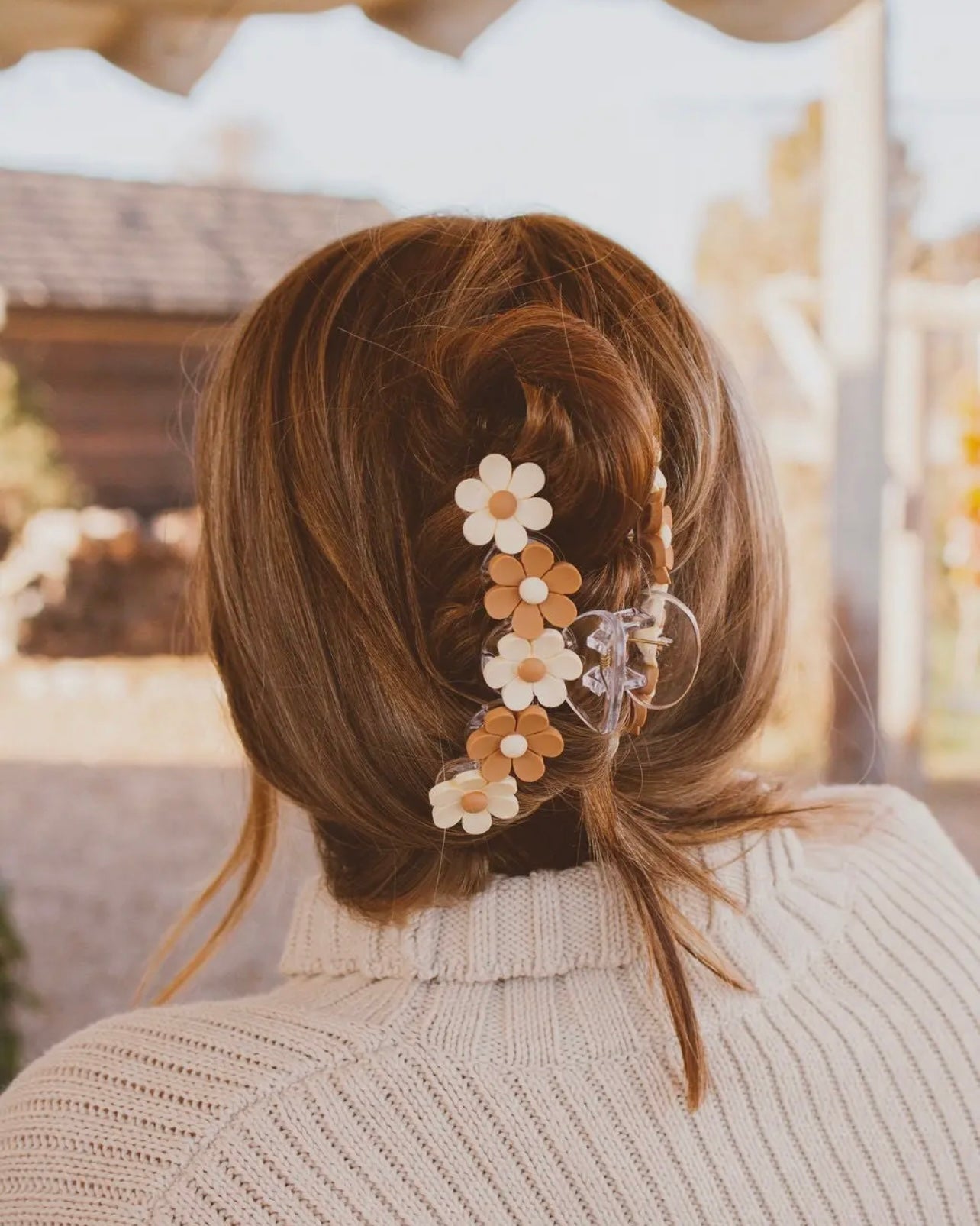 Flower Blossom Claw Clip