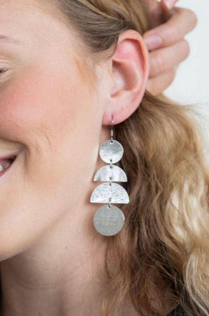 Silver Maya Earrings